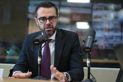  PORTO ALEGRE-RS- BRASIL- 29/03/2019- Secretário da Fazenda do RS, Marco Aurelio Cardoso é entrevistado no programa Atualidade, por Andressa Xavier e Rosane de Oliveira.FOTO FERNANDO GOMES/ZERO HORA.