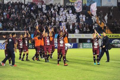  CAXIAS DO SUL, RS, BRASIL, 28/03/2019. SER Caxias x Aimoré, jogo de volta das quartas-de-final do Campeonato Gaúcho (Gauchão 2019) e realizado no estádio Centenário. (Porthus Junior/Agência RBS)