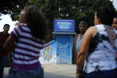  SÃO LEOPOLDO, RS, BRASIL, 03-04-2019: Casos de meningite criam deixam população e prefeitura de São Leopoldo em estado de alerta, após óbito de menina de 14 anos. Na foto, Escola Amadeo Rossi, onde Eduarda Andrade Heebstrich estudava (FOTO FÉLIX ZUCCO/AGÊNCIA RBS, Editoria de Notícias).