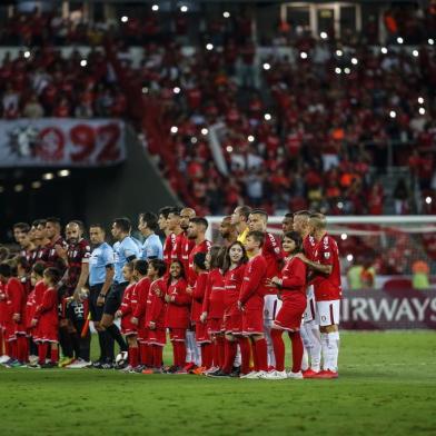  PORTO ALEGRE, RS, BRASIL - 03/04/2019 - Inter recebe o River Plate no Beira-Rio pela Libertadores 2019.Indexador: Andre Avila