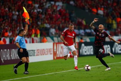  PORTO ALEGRE, RS, BRASIL - 03/04/2019 - Inter recebe o River Plate no Beira-Rio pela Libertadores 2019.Indexador: Felix Zucco