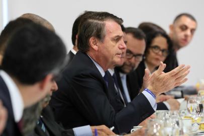 (BrasÃ­lia - DF, 05/04/2019) Presidente da RepÃºblica, Jair Bolsonaro durante cafÃ© da ManhÃ£ com Jornalistas.Foto: Marcos CorrÃªa/PR