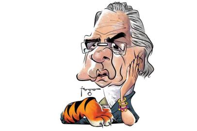 Charge do ministro da Economia, Paulo Guedes. 