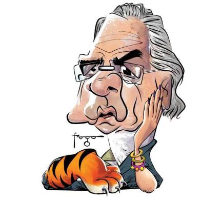 Charge do ministro da Economia, Paulo Guedes. 