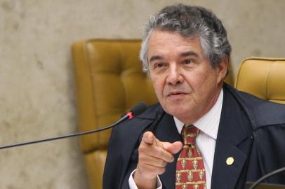 Ministro Marco Aurélio profere seu voto durante sessão que julga a AP 470 no STF. Foto:Nelson Jr./SCO/STF (13/09/2012)