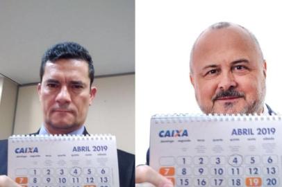 Montagem redes sociais Sérgio Moro e Ricardo Fabris de Abreu