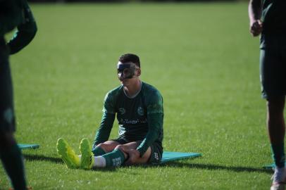  CAXIAS DO SUL, RS, BRASIL (08/04/2019)Treino do Juventude no CT em Caxias do Sul. Na foto, zagueiro Sidimar. (Antonio Valiente/Agência RBS)