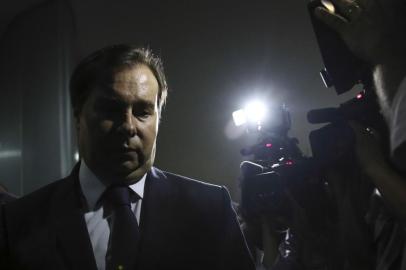  Rodrigo Maia fala à imprensaO presidente da Câmara, Rodrigo Maia, fala com jornalistas no salão verde.Fabio Rodrigues Pozzebom/Agência Bras