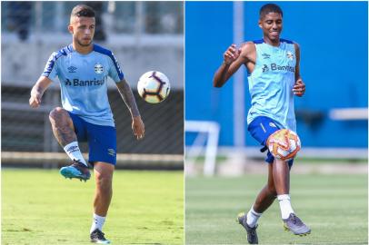 Matheus Henrique e Jean Pyerre, jogadores do Grêmio