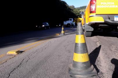  FARROUPILHA, RS, BRASIL, 08/04/2019 - Caminhão boiadeiro que tombou na curva da morte na semana passada é retirado. Por conta do estado de putrefação, oa animais mortos serão enterrados numa vala sanitária, ali mesmo. (Marcelo Casagrande/Agência RBS)