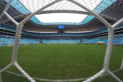  PORTO ALEGRE, RS, BRASIL - 07/04/2019 - Grêmio enfrenta o São Luiz pelo jogo de volta das semifinais do Gauchão 2019.