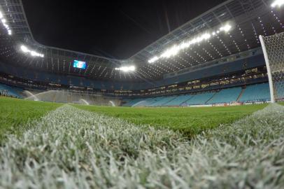  PORTO ALEGRE, RS, BRASIL, 10.04.2019. Grêmio enfrenta o Rosario Central, na Arena, em jogo válido pela quarta rodada da fase de grupos da Libertadores.FOTO: JEFFERSON BOTEGA/AGÊNCIA RBS