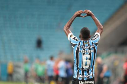  PORTO ALEGRE, RS, BRASIL, 10.04.2019. Grêmio enfrenta o Rosario Central, na Arena, em jogo válido pela quarta rodada da fase de grupos da Libertadores.FOTO: FERNANDO GOMES/AGÊNCIA RBS