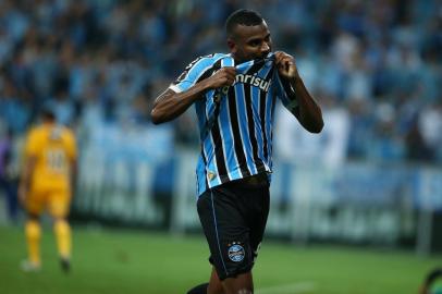  PORTO ALEGRE, RS, BRASIL, 10.04.2019. Grêmio enfrenta o Rosario Central, na Arena, em jogo válido pela quarta rodada da fase de grupos da Libertadores.FOTO: JEFFERSON BOTEGA/AGÊNCIA RBSIndexador: Jeff Botega