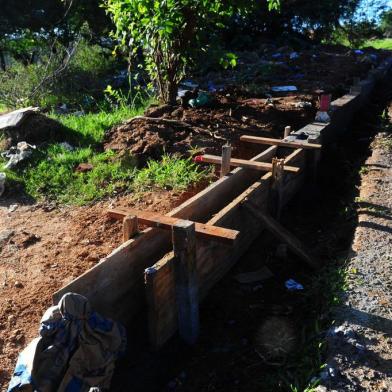  PORTO ALEGRE,RS,BRASIL.Obras paradas da construção do posto de saúde,na VIla Mario Quintana.(RONALDO BERNARDI/AGENCIA RBS).