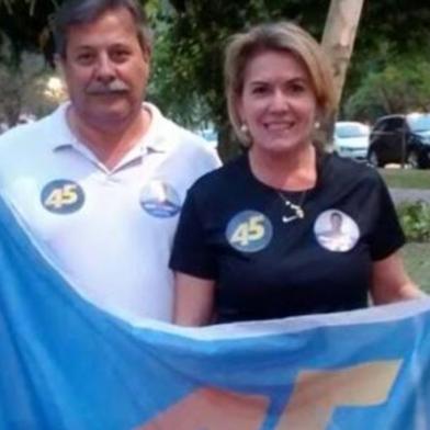 Vereadora Paula Ioris (PSDB) e o marido Rogério Alves de Oliveira