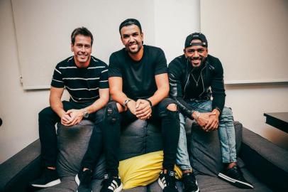  PORTO ALEGRE, RS, BRASIL, 13/04/2019:  marcos paulo magalhães, rodrigo bili e nego do borel -  Social no show da Anitta na Casa NTX    . (Foto: Omar Freitas / Agência RBS)