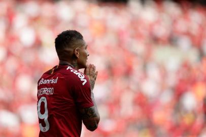  PORTO ALEGRE, RS, BRASIL, 14.04.2019. Inter e Grêmio se enfrentam no Beira-Rio em primeira partida pela final do Campeonato Gaúcho 2019. Clássico é o Gre-Nal de número 419.(Foto: Marco Favero / Agencia RBS)Indexador: Felix Zucco