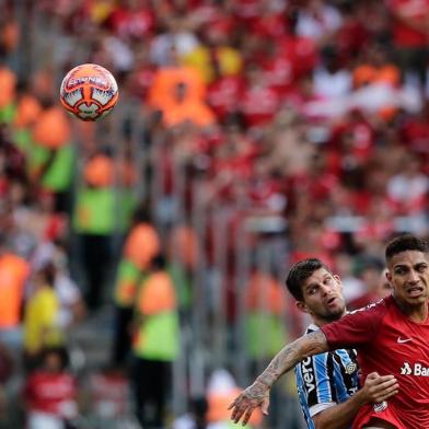  PORTO ALEGRE, RS, BRASIL, 14.04.2019. Inter e Grêmio se enfrentam no Beira-Rio em primeira partida pela final do Campeonato Gaúcho 2019. Clássico é o Gre-Nal de número 419.(Foto: Marco Favero / Agencia RBS)Indexador: Felix Zucco