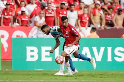  PORTO ALEGRE, RS, BRASIL, 14.04.2019. Inter e Grêmio se enfrentam no Beira-Rio em primeira partida pela final do Campeonato Gaúcho 2019. Clássico é o Gre-Nal de número 419.(Foto: Marco Favero / Agencia RBS)Indexador: Felix Zucco