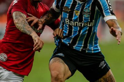  PORTO ALEGRE, RS, BRASIL, 14.04.2019. Inter e Grêmio se enfrentam no Beira-Rio em primeira partida pela final do Campeonato Gaúcho 2019. Clássico é o Gre-Nal de número 419.(Foto: Marco Favero / Agencia RBS)Indexador: Felix Zucco