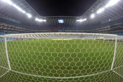  PORTO ALEGRE, RS, BRASIL - 17/04/2019 - Final do Gauchão 2019 entre Grêmio x Inter na Arena do Grêmio.