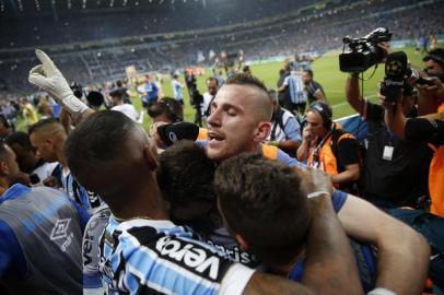  PORTO ALEGRE, RS, BRASIL, 17.04.2019. Inter e Grêmio se enfrentam na Arena pela final do Campeonato Gaúcho 2019. Clássico é o Gre-Nal de número 420.(FOTOGRAFO: ANDRÉ ÁVILA / AGENCIA RBS)