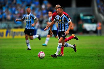  PORTO ALEGRE, RS, BRASIL, 18.03.2018. Inter e Grêmio disputam Gre-Nal 414 no estádio Arena e válido pela semifinal do Campeonato Gaúcho 2018. (ANDERSON FETTER/AGÊNCIA RBS)