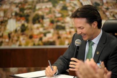 CAXIAS DO SUL, RS, BRASIL, 14/03/2019Coletiva de dois anos como prefeito de Caxias do Sul de Daniel Guerra. Prefeito Daniel Guerra(Lucas Amorelli/ Agência RBS)