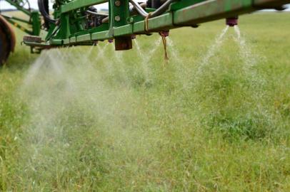  PASSO FUNDO, RS, BRASIL, 04/09/2018: Glifosato é usado na preparação do solo para o plantio de soja pelo sistema de cultivo direto.(FOTO: Diogo Zanatta / Especial )