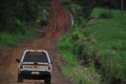  CAMPINA DAS MISSÕES, RS, BRASIL, 26/04/2019-  Cerco contra os assaltantes em Campina das missões. (FOTOGRAFO: LAURO ALVES / AGENCIA RBS)