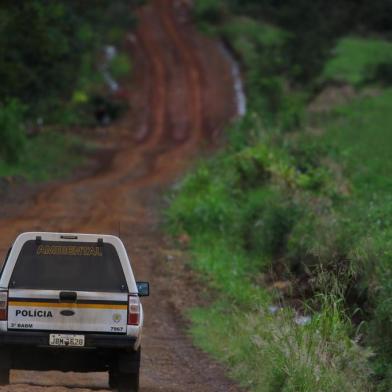  CAMPINA DAS MISSÕES, RS, BRASIL, 26/04/2019-  Cerco contra os assaltantes em Campina das missões. (FOTOGRAFO: LAURO ALVES / AGENCIA RBS)