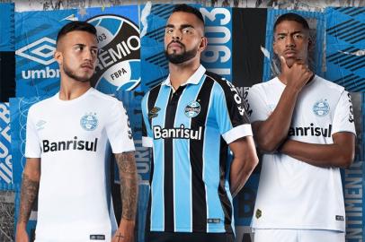 Novos uniformes do Grêmio para a temporada 2019