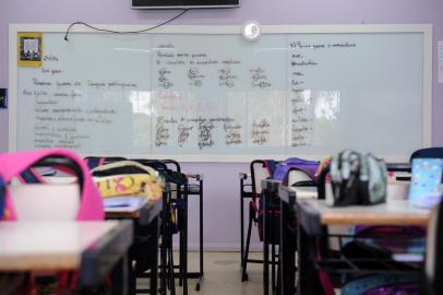  CAXIAS DO SUL, RS, BRASIL (24/04/2019)Pauta sobre educação. Luciana Gomes Dutra, professora na escola Carlin Fabris, na Conceição da Linha Feijó. (Antonio Valiente/ Agência RBS)