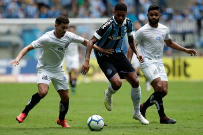  PORTO ALEGRE, RS, BRASIL,28/04/2019- Grêmio x Santos: jogo da estreia do Grêmio no Brasileirão, que acontece na Arena.(Foto: Marco Favero / Agencia RBS)Indexador: Felix Zucco