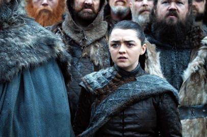 Maisie Williams como Arya Stark em Game of Thrones