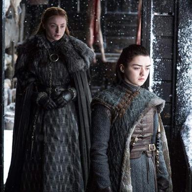 Sansa e Arya em Game of Thrones