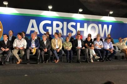 Ex-deputado federal Mauro Pereira (MDB) participa de cerimônia de Abertura da Agrishow 2019 - Feira Internacional de Tecnologia Agrícola em Ação - em Ribeirão Preto - SP, com o presidente Jair Bolsonaro 