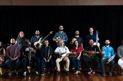 A recém criada Orquestra de Choro de Porto Alegre.