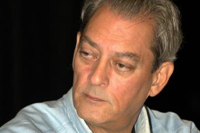 O escritor Paul Auster no Festival do Livro do Brooklyn, em 2010