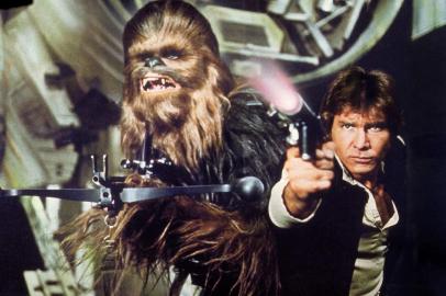 Han Solo e Chewbacca em Star Wars