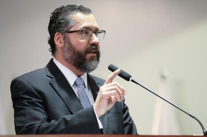 Ernesto Araújo durante cerimônia de Formatura da Turma do Instituto Rio Branco