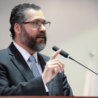 Ernesto Araújo durante cerimônia de Formatura da Turma do Instituto Rio Branco