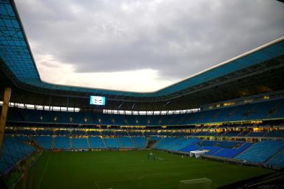  PORTO ALEGRE, RS, BRASIL - 05/05/2019 - Grêmio enfrenta o Fluminense na Arena pelo Brasileirão 2019.Indexador: Jefferson Botega