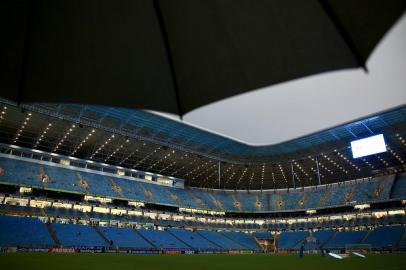  PORTO ALEGRE, RS, BRASIL - 05/05/2019 - Grêmio enfrenta o Fluminense na Arena pelo Brasileirão 2019.Indexador: Jefferson Botega