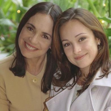 Regina Duarte (Helena) e Gabriela Duarte (Maria Eduarda) viveram mãe e filha em Por Amor