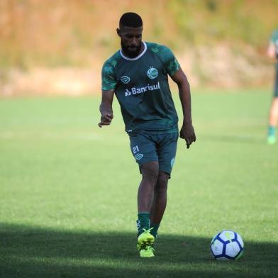  CAXIAS DO SUL, RS, BRASIL (02/04/2019)Treino do Juventude no CT em Caxias do Sul. Na foto, lateral direito john Lennon.  (Antonio Valiente/Agência RBS)