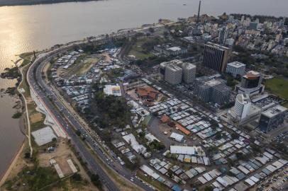  PORTO ALEGRE, RS, BRASIL - Ambiental do acampamento Farroupilha na capital. 