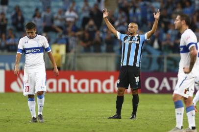  PORTO ALEGRE, RS, BRASIL - Grêmio recebe o Universidad Católica pela Libertadores 2019.Indexador: Fernando Gomes