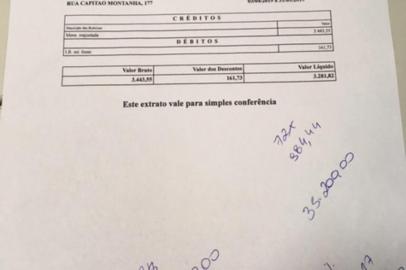 Extrato de pagamento de crédito consignado para aposentados. Foto: Agência RBS